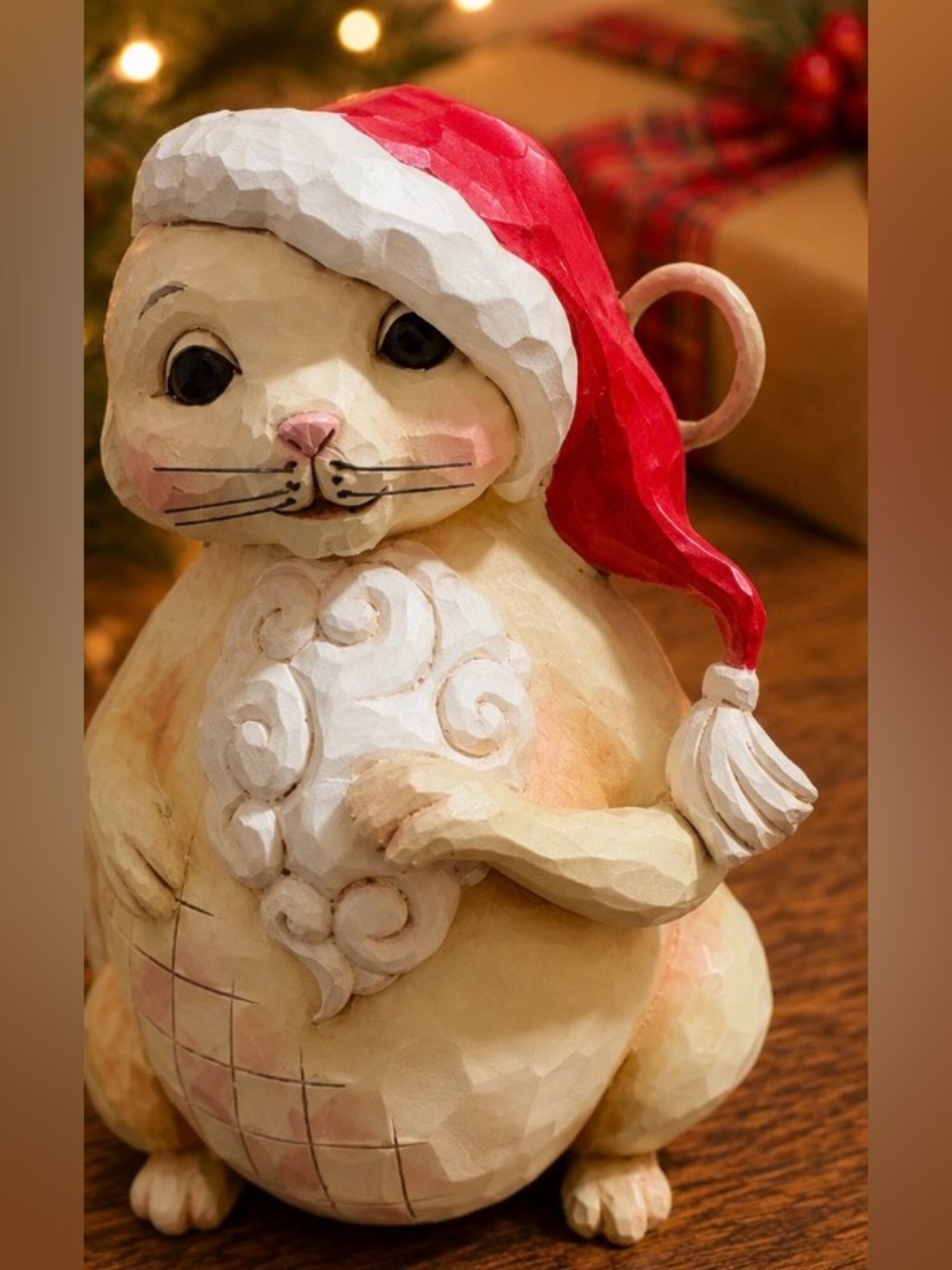 Jim Shore for Enesco Heartwood Creek unwrap some snuggles Christmas 5’ - Picture 3 of 7